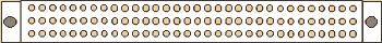 96 pin DIN 41612 (3x32) female connector layout
