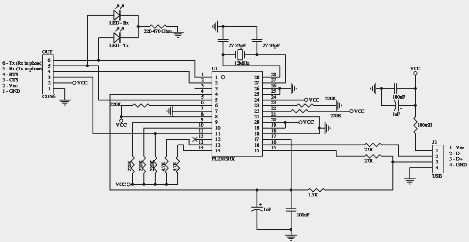 Распиновка RS232 serial to USB converter схема кабеля